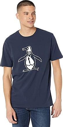 S Original Penguin Mens Short Sleeve Tee Bright White Zig Zag Pete 