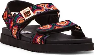 Steve Madden Olivia Womens Black Sandals Shoes Size 7.5 M Slip On Flip Flops