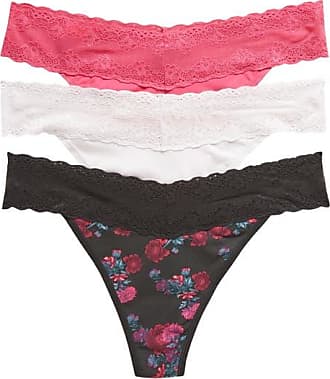 Signature Lace Low Rise Thong In Passionate Pink by Hanky Panky – My Bare  Essentials