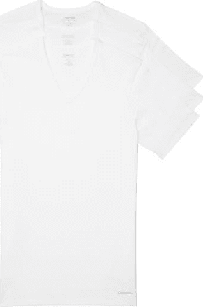 NWT Calvin Klein Men's Monogram Logo Slub Crewneck T-Shirt White Black All  Sizes