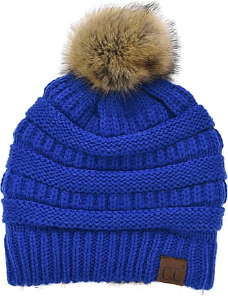 Funky Junque Beanie for Women Pom Pom Beanie Winter Hats Detachable Poms  Knitted Warm Skull Cap Fashion