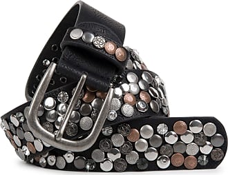 styleBREAKER studded belt with various studs and rhinestones in a vintage design 03010051 