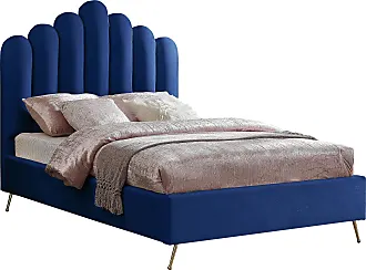 HH222 6FT - KING / QUEEN SIZE VELVET BED - RED – Serra Furniture