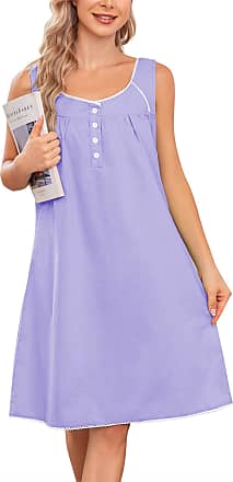 Avidlove Sleepwear Women's Nightgown Cotton Sleep Shirt Sleeveless