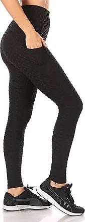 Shosho Womens Black Polyester Pedal Pusher Leggings L27 in