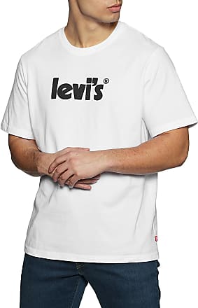 Mode Shirts T-shirts Levi’s Levi\u2019s T-shirt wit-zwart prints met een thema casual uitstraling 