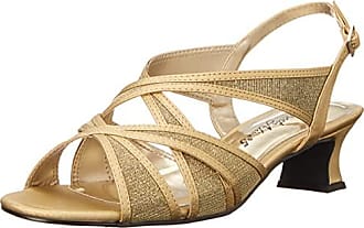 Damen Tristen Sandale mit Absatz 39 EU Gold-Glitzer Amazon Damen Schuhe Sandalen Sandalen mit Absatz 