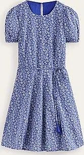 Hotched Devore Midaxi Dress - Bright Cobalt, Geo Valley
