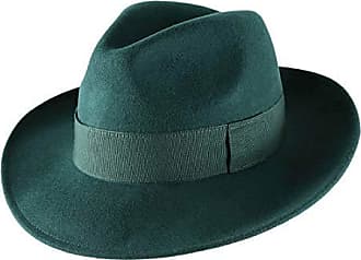 Jack&Arrow Chapeau Fedora pour Homme en Feutre de Laine Gangster Panama Chapeaux Large Bord et Bande avec Plume Vintage 