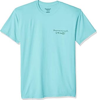 New Mens Margaritaville T-Shirt Short Sleeved Graphic Orange White Blue Green