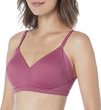 Warner's Womens No Side Effects Underarm and Back-Smoothing Comfort Wireless Lift T-Shirt Bra Rn2231a, Hawthorn Rose, 3X-Large Plus