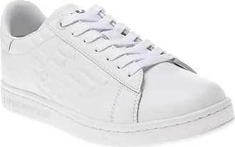 ladies white armani trainers