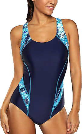CharmLeaks Womens Boyleg One Piece Swimsuit Athletic Swimwear Lap Bathing Suit 