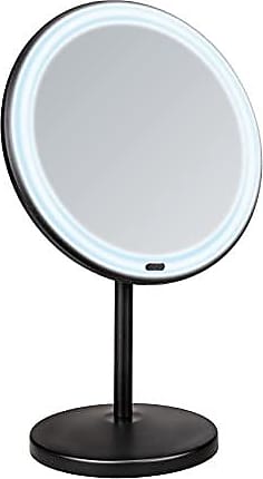 Wenko Kosmetikspiegel Brolo Silber 300% Stand Spiegel mit LED Beleuchtung 
