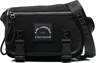 Karl Lagerfeld, K/kase Monogram Crossbody Bag, Man, Black, Size: One Size