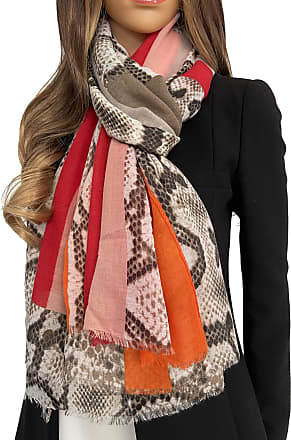 Review Summer Scarf red-light grey striped pattern casual look Accessories Scarves Summer Scarfs 