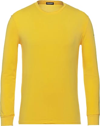 T-shirt manches longues à message jaune garçon Jaune