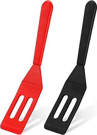 KitchenAid Silicone Stainless Steel Tongs, 10.26 Inch, Red