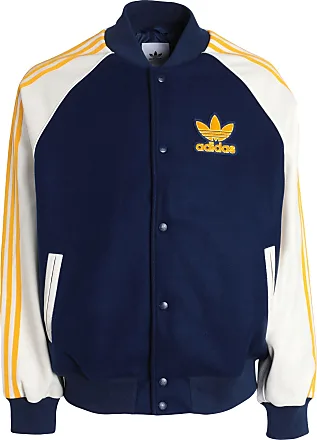 adidas Originals SPRT tricot track top in navy and light blue