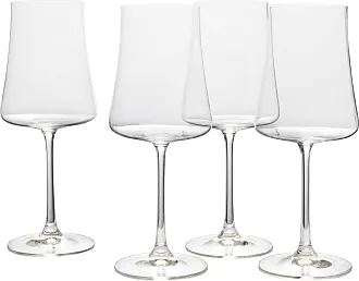 Mikasa Grace Set Of 4 Red Wine Glasses, 22-Ounce, Clear