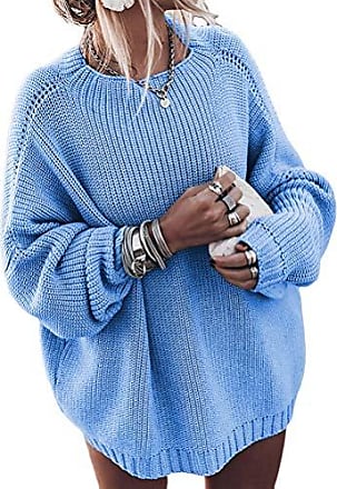 Femme blocs pull sweater femmes surdimensionné off the épaule à grosses mailles robe 