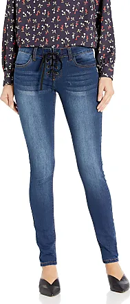 Women's Sky Jeans Pants Size 13/14 Junior's Whisker Wash Dark Blue