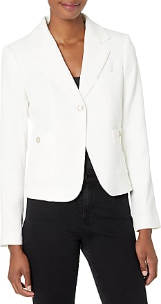 NWT TOMMY HILFIGER Women's Blazer Suit Jacket Linen Blend Toggle Closure Lined 