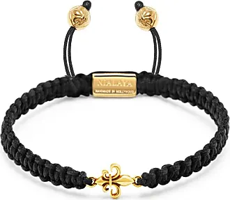 Black String Bracelet with Silver – Nialaya