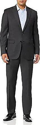 Calvin Klein Mens Textured Two Button Formal Suit burgandy 40/Unfinished 