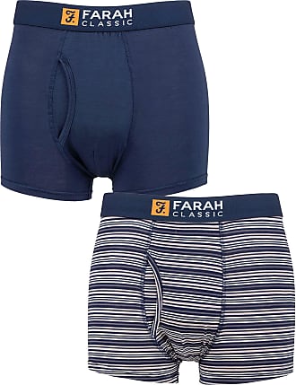 2 Pairs Mens Breathable Cotton Rich Tagless Keyhole Underwear Briefs Farah