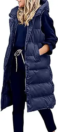 ORANDESIGNE Homme Veste Chaude Hiver à Capuche Veste Extérieur Manteau  Matelassé Veste Coupe Vent Puffer Blouson A Bleu XS : : Mode