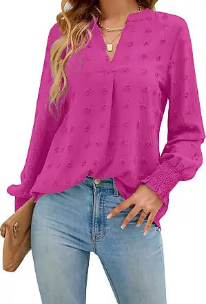 Blooming Jelly Womens Dressy Casual Shirts Short Sleeve V Neck Work Blouse  Business Casual Tops