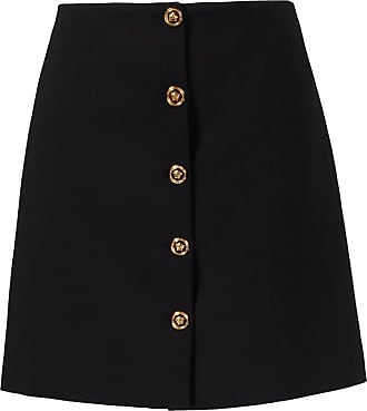 Damen Bekleidung Röcke Miniröcke Versace Schurwoll-Rock Schwarz in Schwarz 