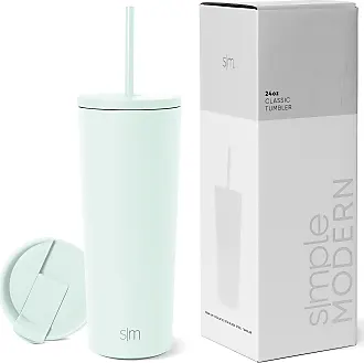 Simple Modern Tumbler Lid with Straw, Reusable Replacement ONLY Fits  Stainless Steel Trek Travel Mug Iced Coffee Cup Water Bottle, Trek  Collection