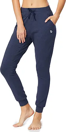 BALEAF Women's Sweatpants Joggers Cotton Yoga Lounge Sweat Pants Casual  Running Tapered Pants with Pockets Navy Blue Size XXXL 