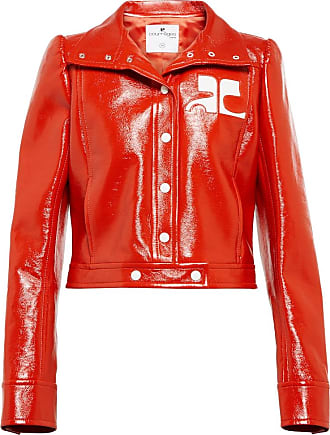 Spring Geschallino Women’s PU Leather Jacket Vintage Short Jack for Fall Biker Jacket with Zipped Pockets 