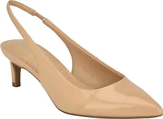 Calvin Klein Brady patent leather pumps heels beige Size 7.5 New