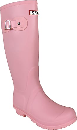 pink women's rain boots