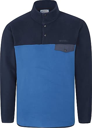 Half Zip Breathable Wear Mountain Warehouse Idris Textured Mens Fleece Lightweight Outerwear Long Sleeve Jumper Spring Clothing for Walking Outdoor 
