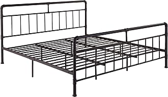 Christopher Knight Home Sally King-Size Iron Bed Frame, Minimal, Industrial, Hammered Copper
