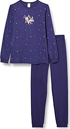 REDUZIERT  Schiesser Mädchen Schlafanzug  blau weiß Gr.104-116 NEU 