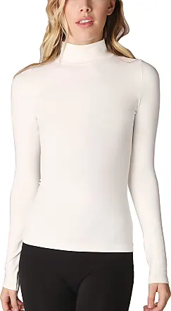 NIKIBIKI Women Seamless Long Sleeve Scoop Neck Top, Made in U.S.A