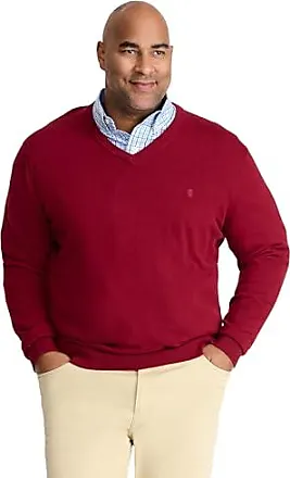 IZOD Mens Biking Red Premium Essentials Lightweight V-Neck Sweater XXL 