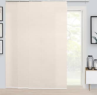 Chicology Embossed Textured Weave Fabric, Room Divider Vertical Patio, Sliding Glass Door Blinds, W:46-86 x H: Up to-96 inches, Rose Gold (Light Filtering)