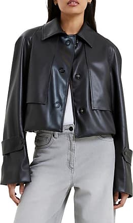 FRENCH CONNECTION Crolenda Faux Leather Biker Jacket