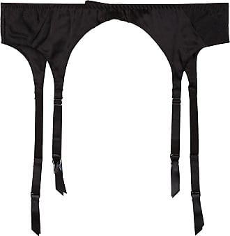 Fleur du Mal topstitch garter belt - Black