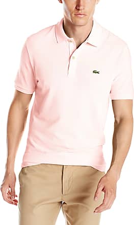lacoste pink polo mens