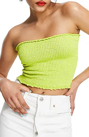 Raylee Set Top - Green Knit Strapless Tube Top Textured Chic Day Out –  Runway Goddess