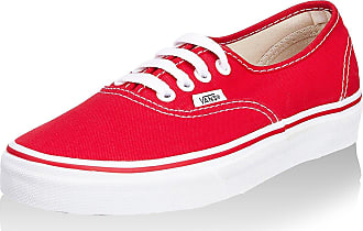 vans red canvas shoes