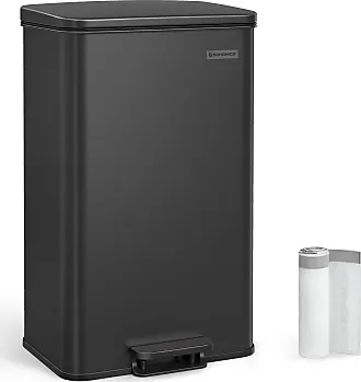 SONGMICS Kitchen Trash Can, 10.5 Gallon Garbage Can, Large Step